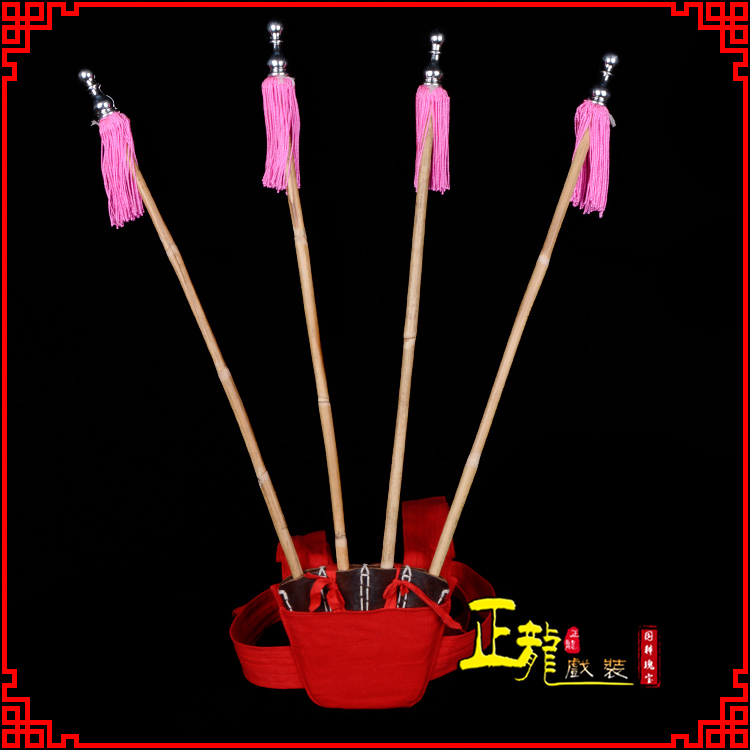 克拉玛依戏装戏曲用品靠旗男女大靠 靠板 正宗牛皮旗杆旗架